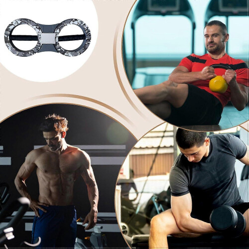 360 Degree Rotating Adjustable Arm Hand Finger Strength Trainer Gray 2