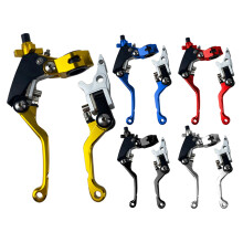 22mm 7/8in Aluminum Motorcycles Brake and Clutch Lever Handlebar Accessories Silver