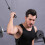Enarmad triceps push down pull up handtag grepp flerfärgat 5