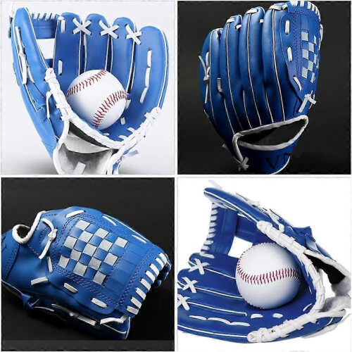 11.5 Inch Left Hand Throw Baseball Glove for Youth Pitcher Training Practice Blue 2
