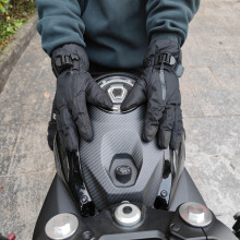 Women Men Gloves with Adjustable Wristband Winter Cycling for Touch Screen Glove M