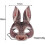 Halloween Easter Carnival Party Masquerade Half Face Rabbit Animal Mask 2