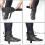 2 Pack Adjustable Padded Ankle Straps with Double D-Ring for Cable Machine Leg Training 4
