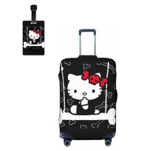 Hello Kitty Reisekofferhülle, waschbarer, elastischer Gepäckschutz für Koffer von 63,5 bis 71 cm (25-28 Zoll), passend für die meisten Koffer,