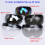 Universal 3-SnapVisor for Open Face Motorcycles Helmet Wind Shield Flip Up Down Silver 1