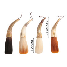 Chinese Calligraphy Brush Pen Curved Horns Large Writing Brush Couplets Writing cum