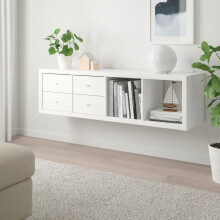 IKEA KALLAX Storage Unit with 4 Drawers 147x42 cm