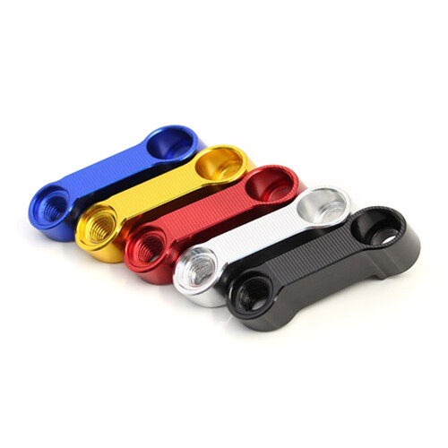 Universal Motorcycle Rearview Mirrors Extension Riser Extend Modified Adapter Black 1