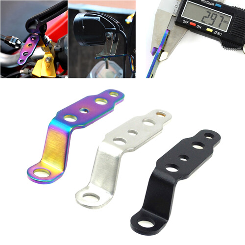 Universal LED Light Rearview Mirror Bracket Mount Adjustable Work Light Holder Black 2