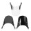 Motorcycle Black Universal 4''-7'' Headlight Adjustable Windscreen Wind Deflector Gray 3