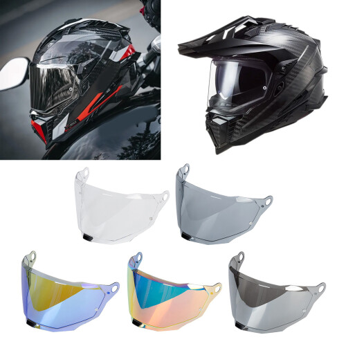 Helmets Visor Replacement Lens Scratch Resistant Motorcycle Helmets Visor PC Silver 2