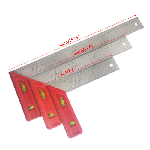 Combination Right Angles Ruler Protractors Measuring Tool Square Angles Ruler 30cm