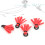 4x Fliegenfischen Schaum Float Indicator Rot 29mm 11