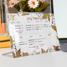 Desktop Whiteboard Clear Acrylic Dry Erases Board Memo Writing Board Note Board TYU305