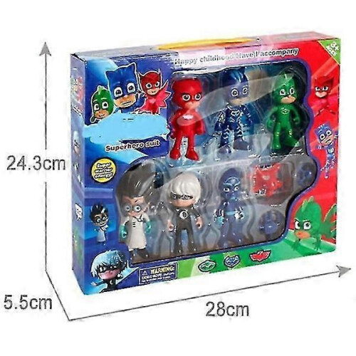 Πακέτο 6 τεμαχίων Pj Masks Catboy Kappa Φιγούρες δράσης συμβατές με παιδιά [HK] 60 2