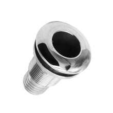 Stainless Steel Water Outlet Port Drain Vent Straight Thru-Hull Valve Fitting style 3