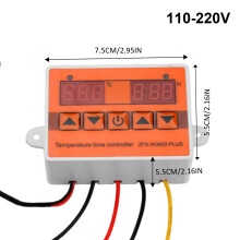 Digital Thermostat Temperature Alarm Controllers Digital Cool HeatSensor 12V embedded