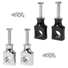Motorcycle Handlebar Risers 25mm 22mm Handlebar Clamp Extend Adapter Black 22mm