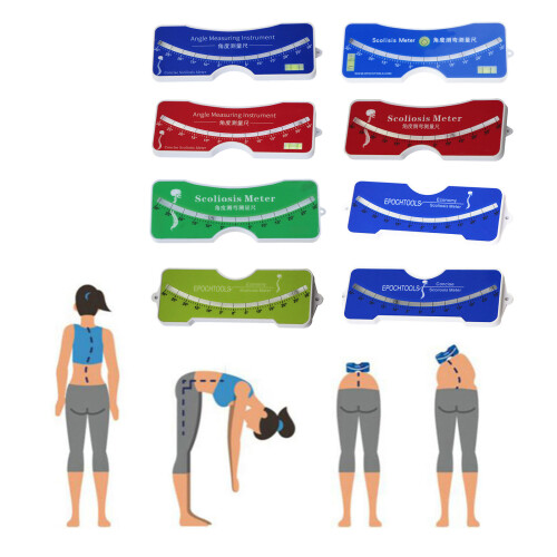 Scoliosis Testing Measuring Meter Scoliometer Medical Evaluation measuring blue 2