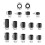 230Pcs 3D Printers Silicone Spacer Hot Bed Leveling Solid Column HeatedSpacer 2