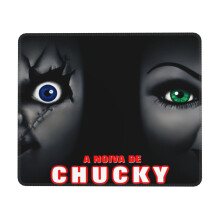 Bride Of Chucky Mouse Pad with Stitched Edge, Non-Slip Rubber Base, Washable Lycra Cloth, Compatible with Computers and Laptop