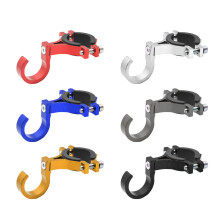 Scooters Front Hook Universal Hanger Auminum Claw Hook for Helmets & Titanium gray