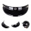Open Face Helmet Sun Shade Protectors 3 Snap-Button Flip UpDown Shield Visor Black gold 1