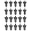 10Pcs Carbon Rear Window Roof Spoiler CB 2