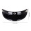 3 Snap-Button Visor Flip Up WindShield Open Face Helmet Visor AntiUV Shield Black 1