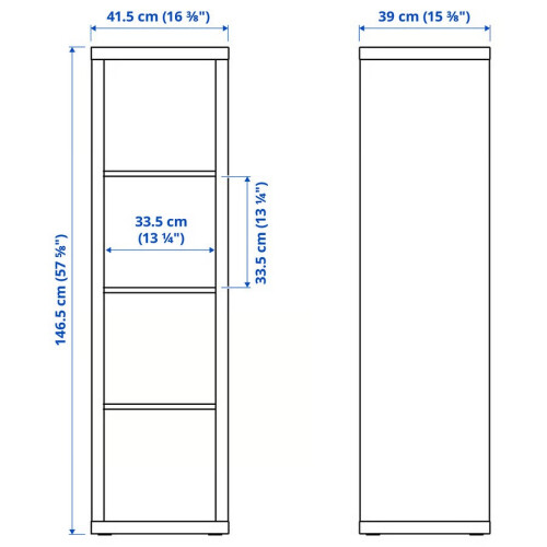 IKEA KALLAX Storage Unit with 4 Drawers 147x42 cm 2