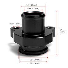 Water Hose Fitting for N53 N54 335xi 135i 325i 330i 3.0L 11537544638 11537541992 Silver