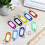 50 Pack of Durable Plastic Key Tags Keychains for Easy Key Organization 9