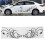 Auto Aufkleber Set PVC Schwarz Schmetterling 7