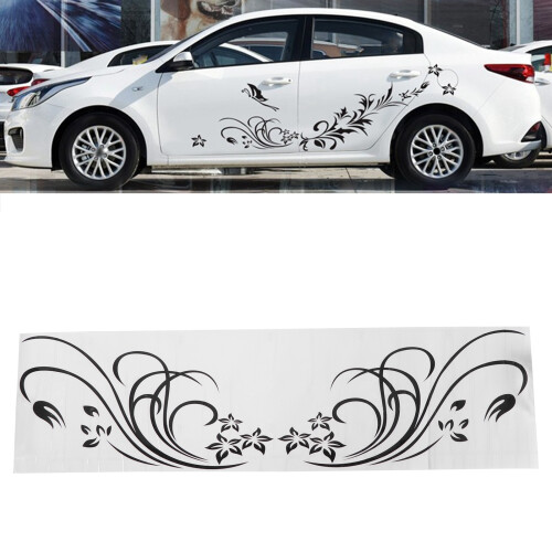 Auto Sticker Aufkleber PVC Schmetterling Blumen 1