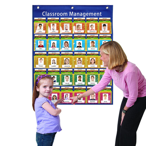 Classroom Management Pocket Chart Organization Chart, Back to School Supplies 1