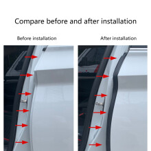 Car Door Edge Weatherstrip Rubber Sealing B Pillar Noise Wind-proof Protection A
