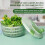 Πλυντήριο και στεγνωτήριο λαχανικών Salad Spinner 4L με καλάθι πλύσης και 2
