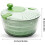 Πλυντήριο και στεγνωτήριο λαχανικών Salad Spinner 4L με καλάθι πλύσης και 3