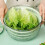 Πλυντήριο και στεγνωτήριο λαχανικών Salad Spinner 4L με καλάθι πλύσης και 5