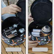 Portable Cutlery Storage Bag Camping Cookware Organizer Bag Travel Cooking Storage Bag Outdoor Portable Camping Kitchen