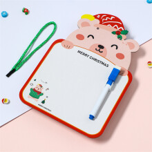 4PCS Christmas Drawing Board 25x17cm Double-Sided Whiteboard for Kid Drawing