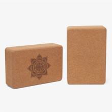 Cork Yoga Block Gym Blocks Cork Yoga Brick Exercise Stretch Body Shaping Yoga Blocks Fitness Yoga Accessories A