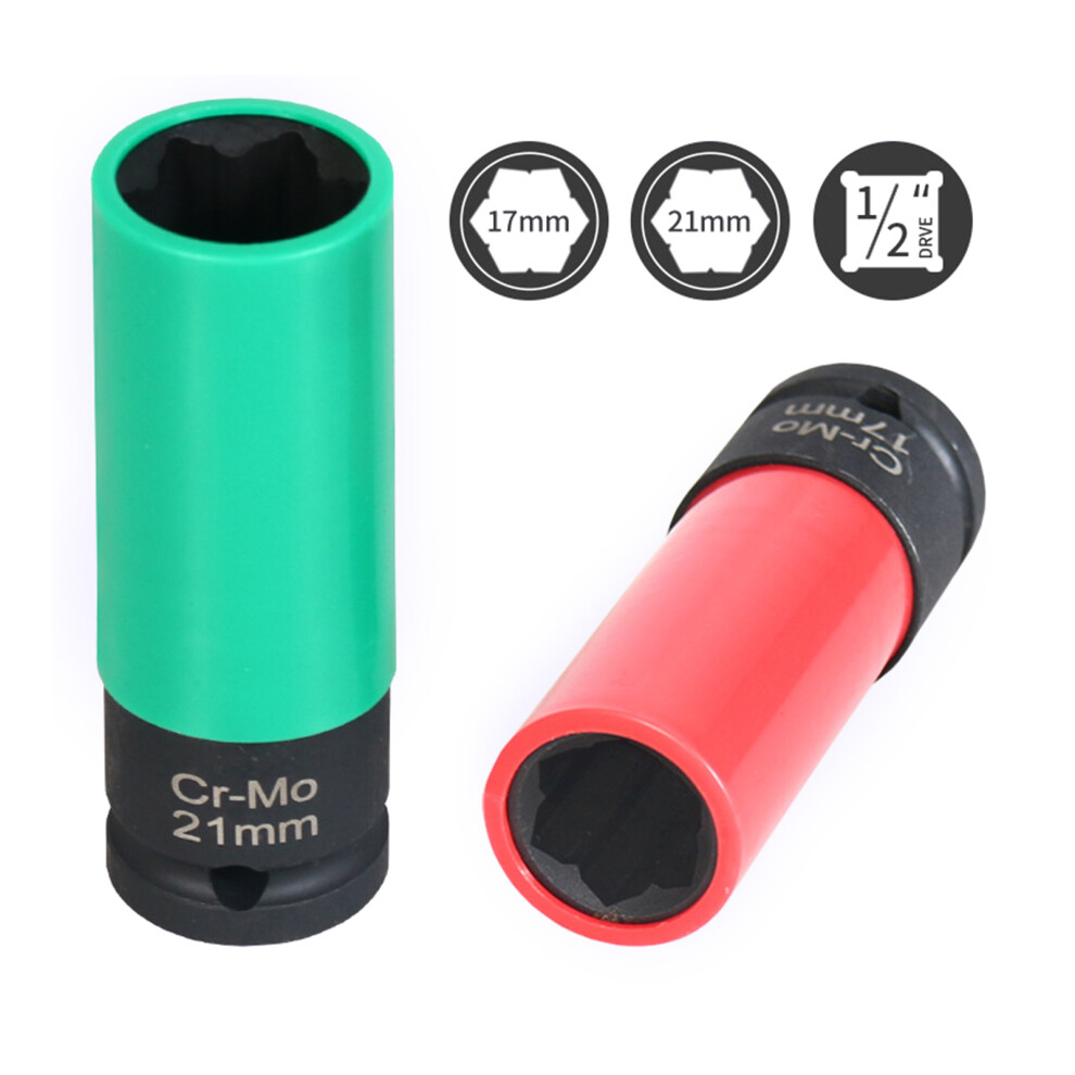 Lug Nut Socket 17Mm 21Mm Wheel Lock Nut Removal Socket Wrench For S Class 21 Mm 7754005122535