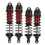 25-26 Traxxas Slash 4x4 1/10 RC Αυτοκίνητο Κόκκινο Αμορτισέρ από Κράμα Αλουμινίο 4