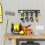 Wall Mounted Metal Rack for Home Workshop, Power Tool Storage Solution 1