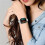 Συμβατό με λουράκι Huawei Watch Fit 3 με μεταλλικό λουράκι και πέντε χάντρ 4