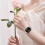 Συμβατό με λουράκι Huawei Watch Fit 3 με μεταλλικό λουράκι και πέντε χάντρ 5