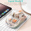 COTECI OF-005 Crystal Mouse III Διαφανές Ασύρματο Ποντίκι 2.4G Συμβατό με Bluetooth Διπλ 2