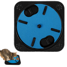 Evjurcn Nagelkrabmat voor honden met voerbakje, draaibare nagelvijl, stressvrije en leuke nagelslijper voor katten/honden, lichtgewicht en compatibel