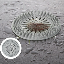 Filtre Ă cheveux anti-obstruction pour lavabo et WC Dainzusyful, avec grille de filtration pour siphon de sol de salle de bain et toilettes (E)